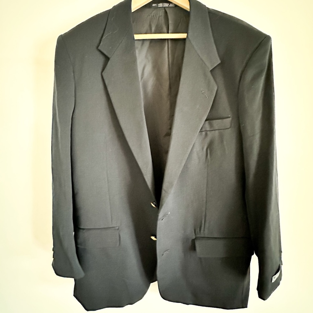 Vintage Michael Brett Blazer | Blue Mens Blazer, Gold Buttons